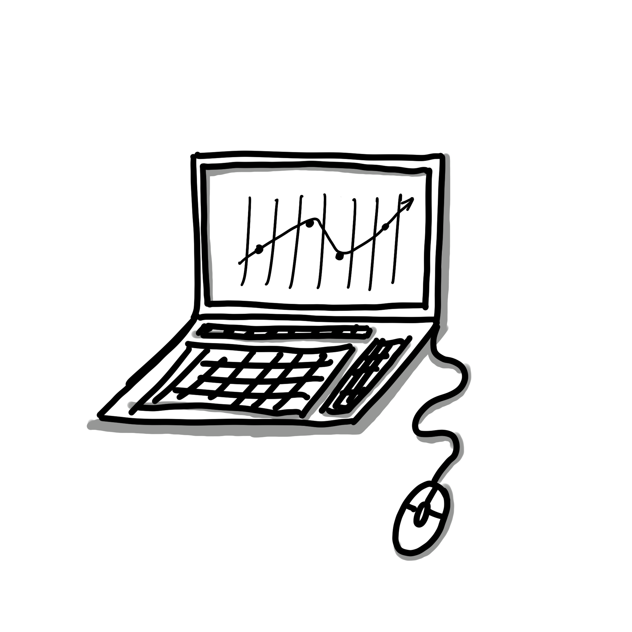 Zeichnung Laptop